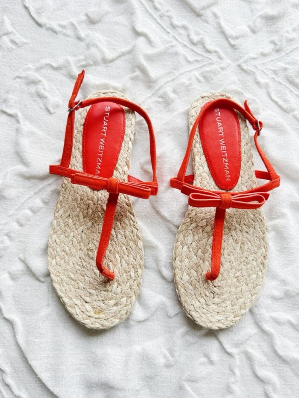 Stuart Weitzman Felicity Slingback Espadrille Sandal Size 7.5
